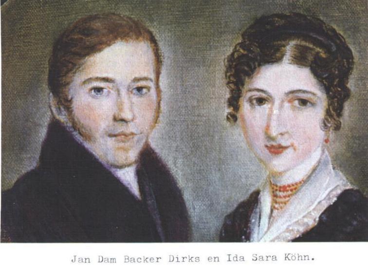 Jan Dam Backer Dirks and Ida Sara Khn