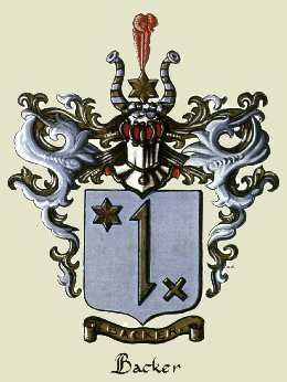 Backer family coat of arms.  Click to see details